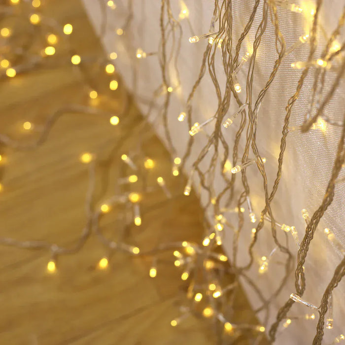 10 ft x 50 ft LED Curtain String Lights - Warm White LEDSTR03_10X50_CLR