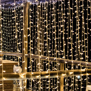 10 ft x 50 ft LED Curtain String Lights - Warm White LEDSTR03_10X50_CLR