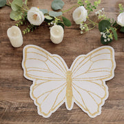 10 Glitter Butterfly Cardboard Paper Placemats