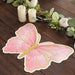 10 Glitter Butterfly Cardboard Paper Placemats - Pink and Gold DSP_CHRG_BUT01_PINK
