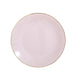 10 Glossy Round Plastic Salad and Dinner Plates with Gold Rim - Disposable Tableware DSP_PLR0018_10_046GD