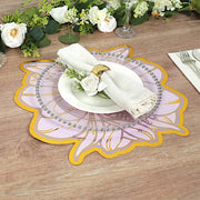10 Lavender Peony Flower Print with Gold Foil Edges Cardboard Placemats - Lilac DSP_CHRG_PEO02_LAV