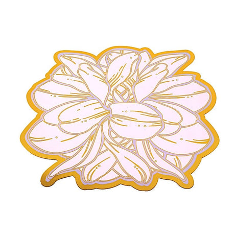 10 Lavender Peony Flower Print with Gold Foil Edges Cardboard Placemats - Lilac DSP_CHRG_PEO02_LAV