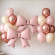 10 Matte 29" x 27" Large Bow Mylar Foil Balloons
