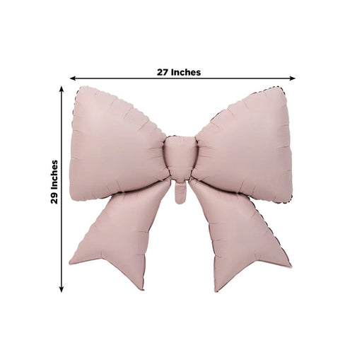 10 Matte 29" x 27" Large Bow Mylar Foil Balloons