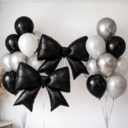 10 Matte 29" x 27" Large Bow Mylar Foil Balloons