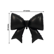 10 Matte 29" x 27" Large Bow Mylar Foil Balloons