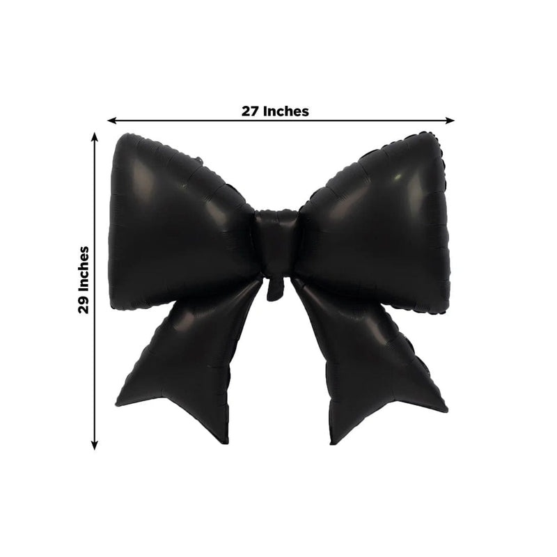 10 Matte 29" x 27" Large Bow Mylar Foil Balloons