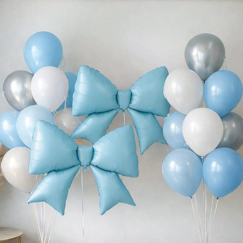 10 Matte 29" x 27" Large Bow Mylar Foil Balloons