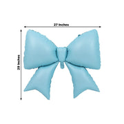 10 Matte 29" x 27" Large Bow Mylar Foil Balloons