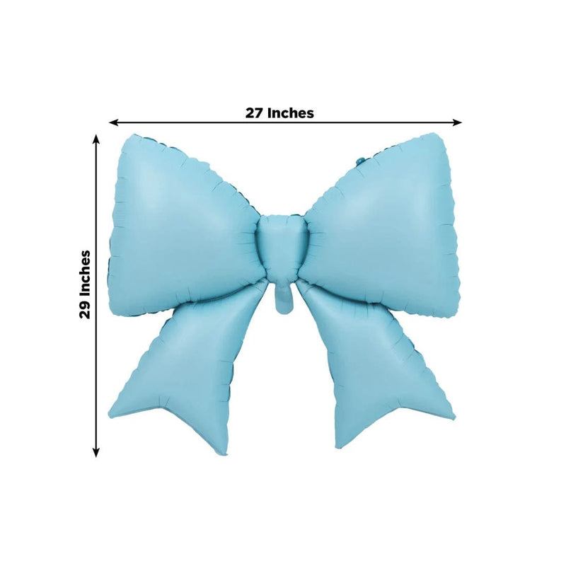 10 Matte 29" x 27" Large Bow Mylar Foil Balloons