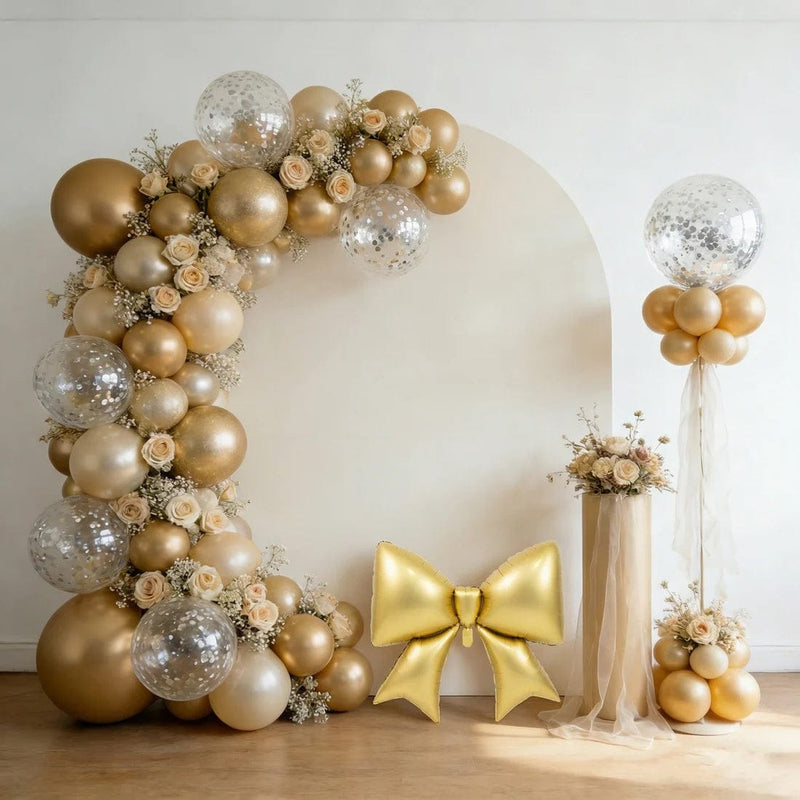 10 Matte 29" x 27" Large Bow Mylar Foil Balloons