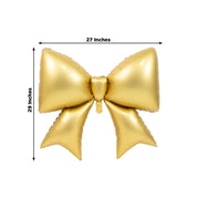 10 Matte 29" x 27" Large Bow Mylar Foil Balloons