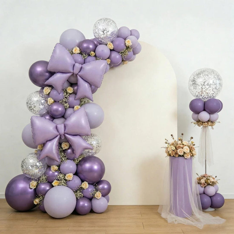 10 Matte 29" x 27" Large Bow Mylar Foil Balloons