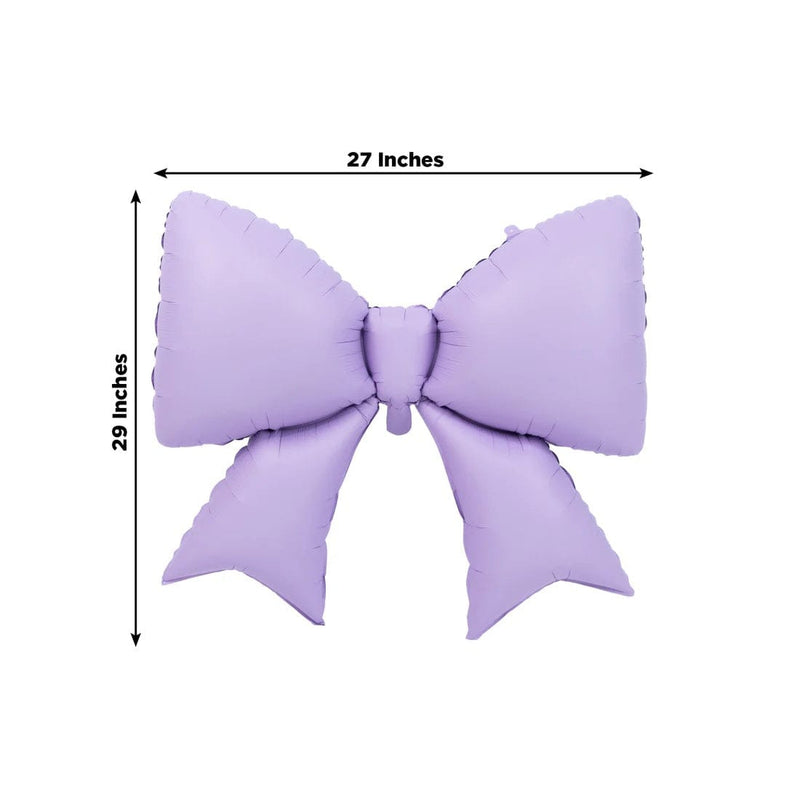 10 Matte 29" x 27" Large Bow Mylar Foil Balloons