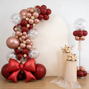 10 Matte 29" x 27" Large Bow Mylar Foil Balloons