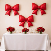 10 Matte 29" x 27" Large Bow Mylar Foil Balloons