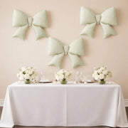 10 Matte 29" x 27" Large Bow Mylar Foil Balloons