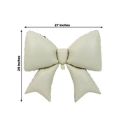 10 Matte 29" x 27" Large Bow Mylar Foil Balloons