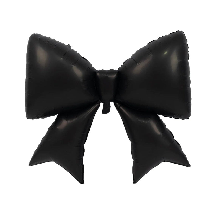 10 Matte 29" x 27" Large Bow Mylar Foil Balloons BLOON_FOL0029_BOW_30_BLK
