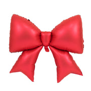 10 Matte 29" x 27" Large Bow Mylar Foil Balloons BLOON_FOL0029_BOW_30_RED