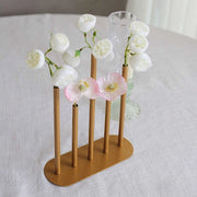 10" Metal Minimalist Bud Vase Centerpiece - Gold IRON_VASE_013_10_GOLD