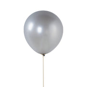 10 Metallic 18" Biodegradable Party Balloons BLOON_BIO_MET_18_SILV