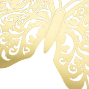 10 Metallic Foil 14"x20" 3D Butterfly Wall Decals DIY Stickers - Gold CONF_BUT03_20_GOLD
