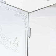 10" Mirror Acrylic Wedding Card Box with Slot