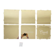 10" Mirror Acrylic Wedding Card Box with Slot