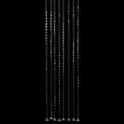 10 Octagon Acrylic Crystal Beaded Garland Strands - Clear ACRY_CHAIN002_2FT_CLR