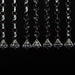 10 Octagon Acrylic Crystal Beaded Garland Strands with Diamond Prism Pendant - Clear ACRY_CHAIN002_3FT_CLR