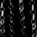 10 Octagon Acrylic Crystal Beaded Garland Strands with Diamond Prism Pendant - Clear ACRY_CHAIN002_3FT_CLR