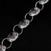 10 Octagon Acrylic Crystal Beaded Garland Strands with Diamond Prism Pendant - Clear ACRY_CHAIN002_3FT_CLR