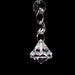 10 Octagon Acrylic Crystal Beaded Garland Strands with Diamond Prism Pendant - Clear ACRY_CHAIN002_3FT_CLR