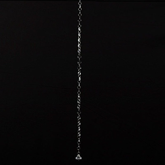 10 Octagon Acrylic Crystal Beaded Garland Strands with Diamond Prism Pendant - Clear ACRY_CHAIN002_3FT_CLR