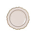 10 pcs 10" Plastic Dinner Plates With Scalloped Rim - Disposable Tableware DSP_PLR0011_10_TAUP