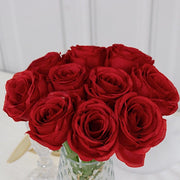 10 Pcs 12" in Realistic Silk Roses Artificial Flowers for Arrangements and Bouquets