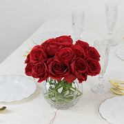 10 Pcs 12" in Realistic Silk Roses Artificial Flowers for Arrangements and Bouquets