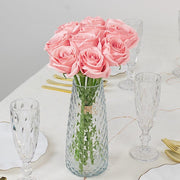 10 Pcs 12" in Realistic Silk Roses Artificial Flowers for Arrangements and Bouquets
