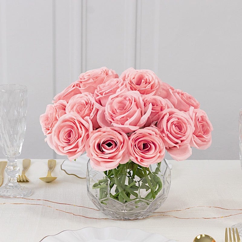 10 Pcs 12" in Realistic Silk Roses Artificial Flowers for Arrangements and Bouquets