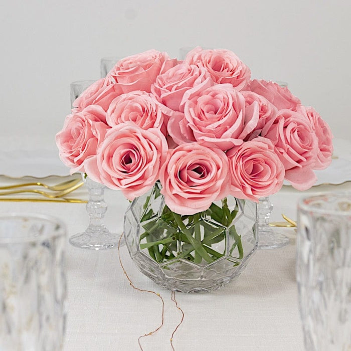 10 Pcs 12" in Realistic Silk Roses Artificial Flowers for Arrangements and Bouquets