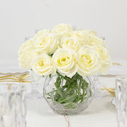 10 Pcs 12" in Realistic Silk Roses Artificial Flowers for Arrangements and Bouquets
