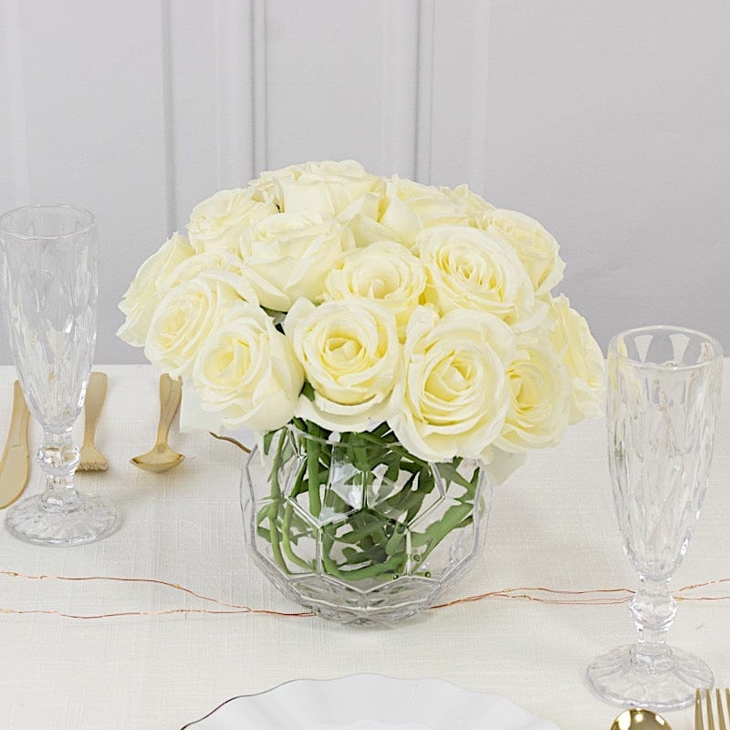 10 Pcs 12" in Realistic Silk Roses Artificial Flowers for Arrangements and Bouquets