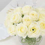 10 Pcs 12" in Realistic Silk Roses Artificial Flowers for Arrangements and Bouquets