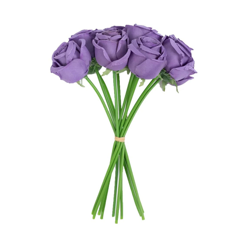 10 Pcs 12" in Realistic Silk Roses Artificial Flowers for Arrangements and Bouquets