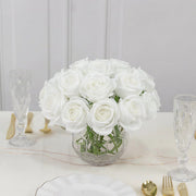 10 Pcs 12" in Realistic Silk Roses Artificial Flowers for Arrangements and Bouquets