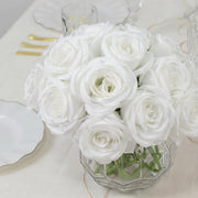 10 Pcs 12" in Realistic Silk Roses Artificial Flowers for Arrangements and Bouquets