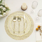 10 pcs 13" Metallic Sequin Mesh Table Placemats