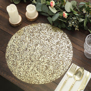 10 pcs 13" Metallic Sequin Mesh Table Placemats